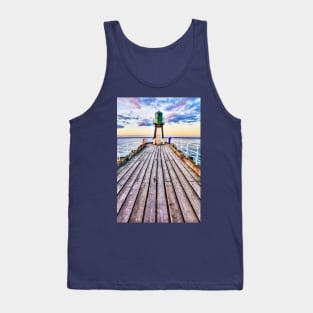 Fishing Off Whitby Pier, Yorkshire, UK Tank Top